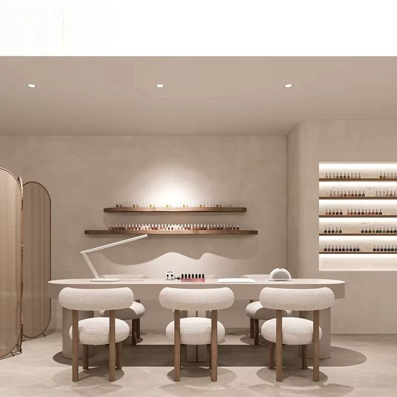 High-end nail salon furniture, - đánh giá và giá Interior Design Nail Salon
