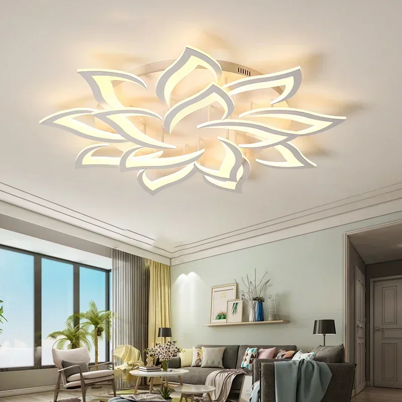 Designer LED Petal Chandelier  - đánh giá và giá Interior Design Luxury Living Room