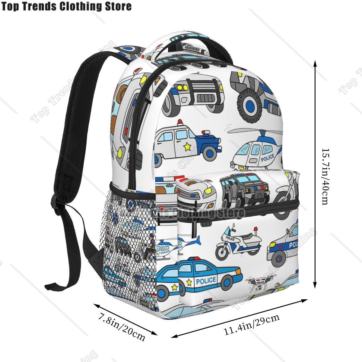Police Car Design Backpacks Bo - đánh giá và giá Interior Design Concept