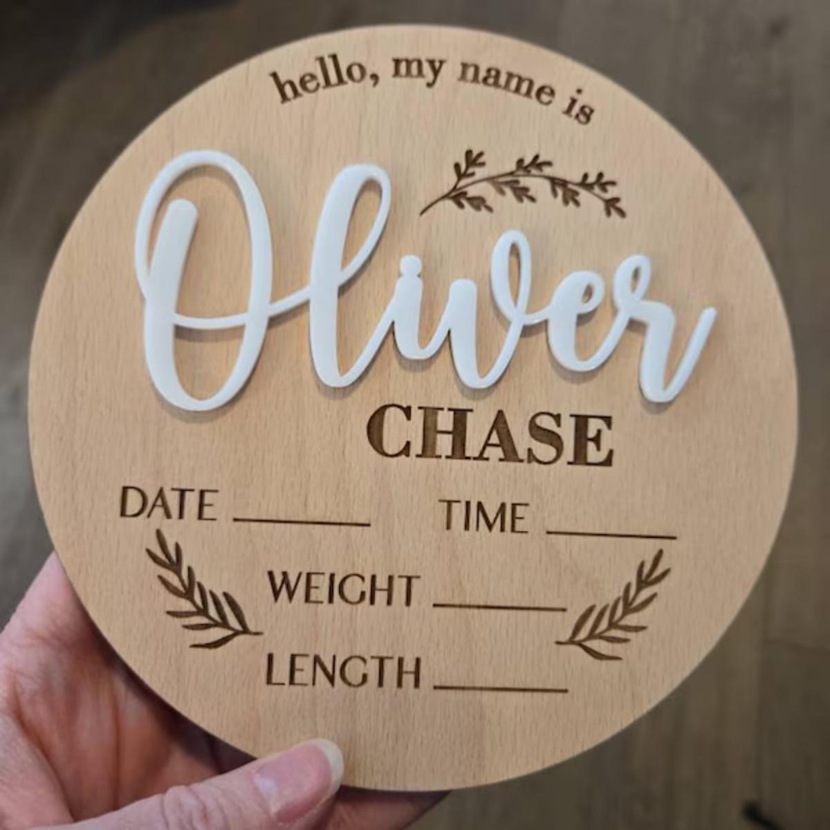 1Pc Custom Baby Announcement S - đánh giá và giá Interior Design Names