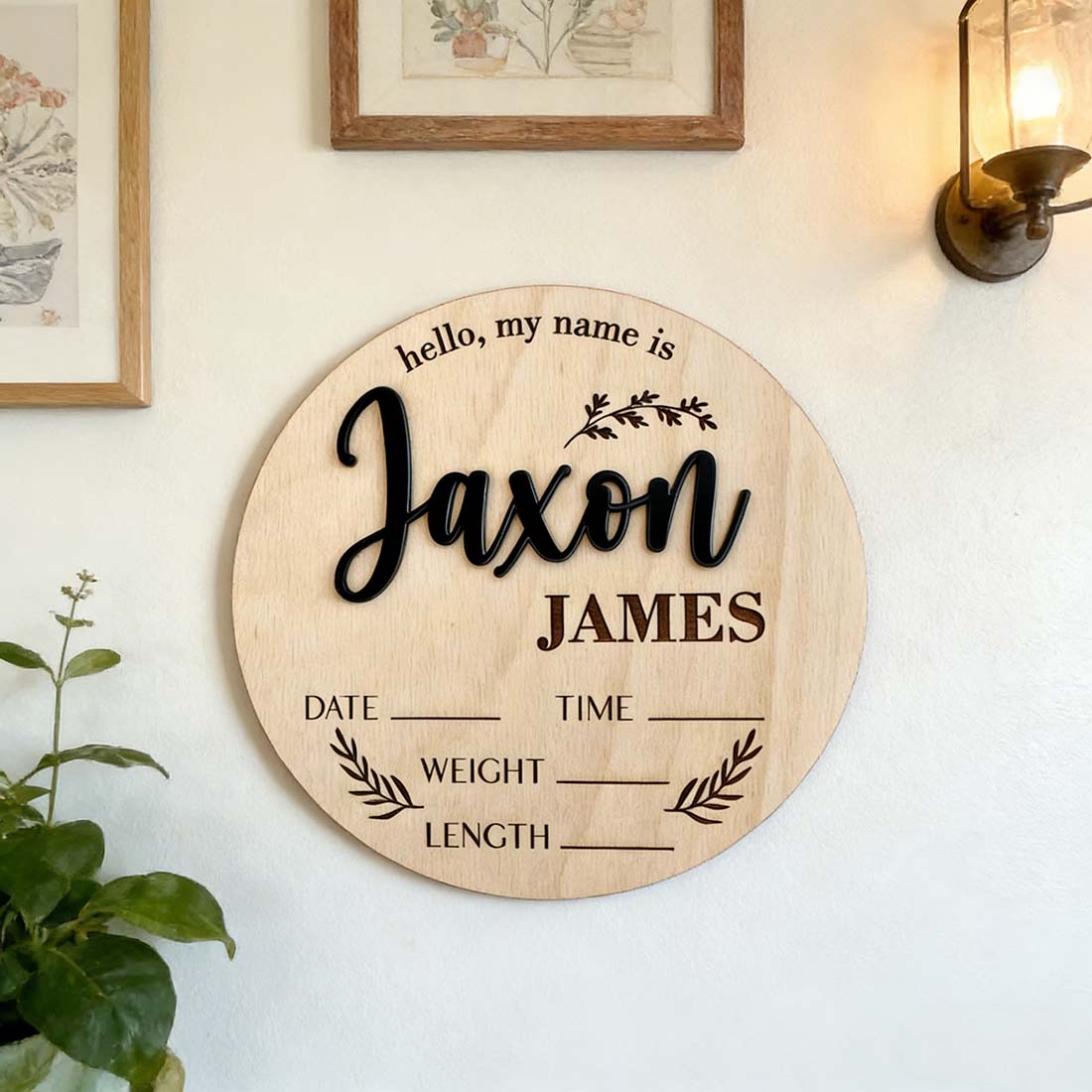 1Pc Custom Baby Announcement S - đánh giá và giá Interior Design Names