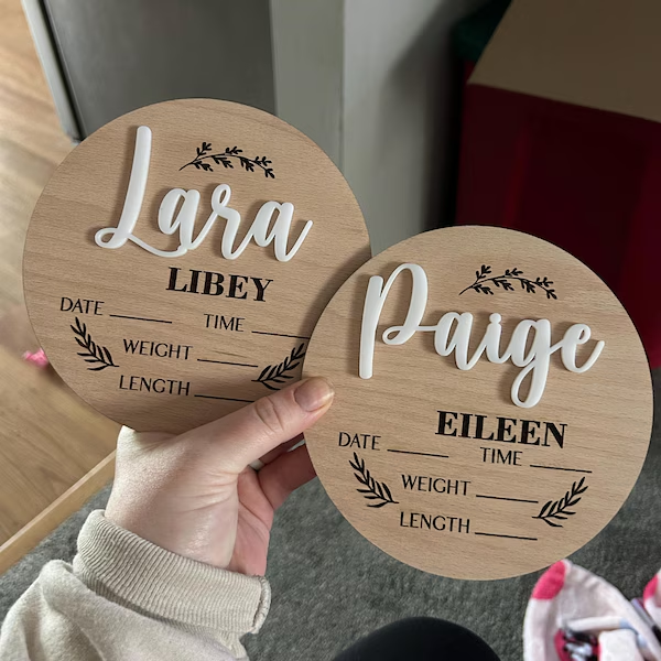 1Pc Custom Baby Announcement S - đánh giá và giá Interior Design Names
