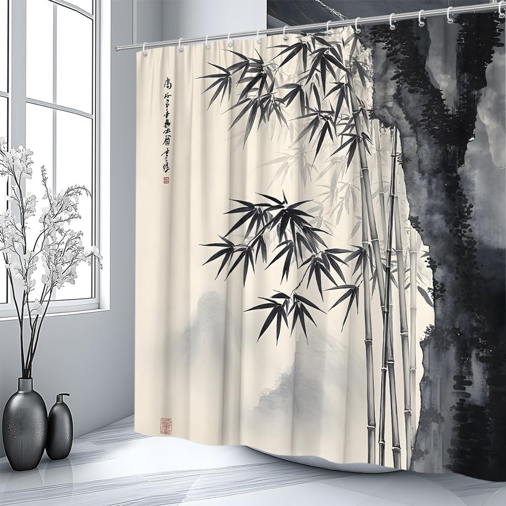 Decorative Asian Bamboo Ink Wa - đánh giá và giá Interior Design Zen