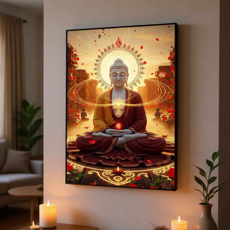 Modern Oriental Buddha Wall Ar - đánh giá và giá Interior Design Zen