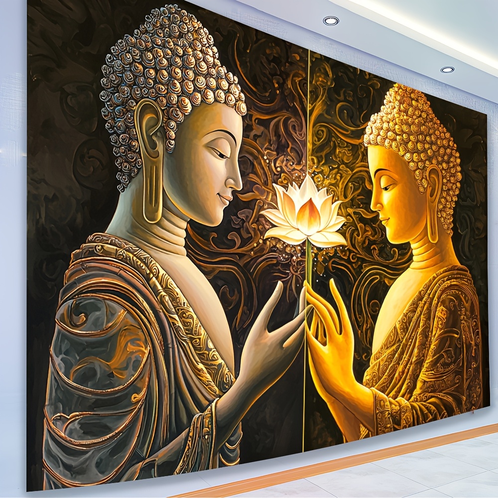 Buddha Lotus Wall Tapestry Spi - đánh giá và giá Interior Design Zen