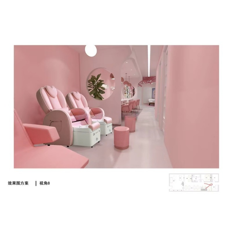 Custom Modern Commercial Furni - đánh giá và giá Interior Design Nail Salon