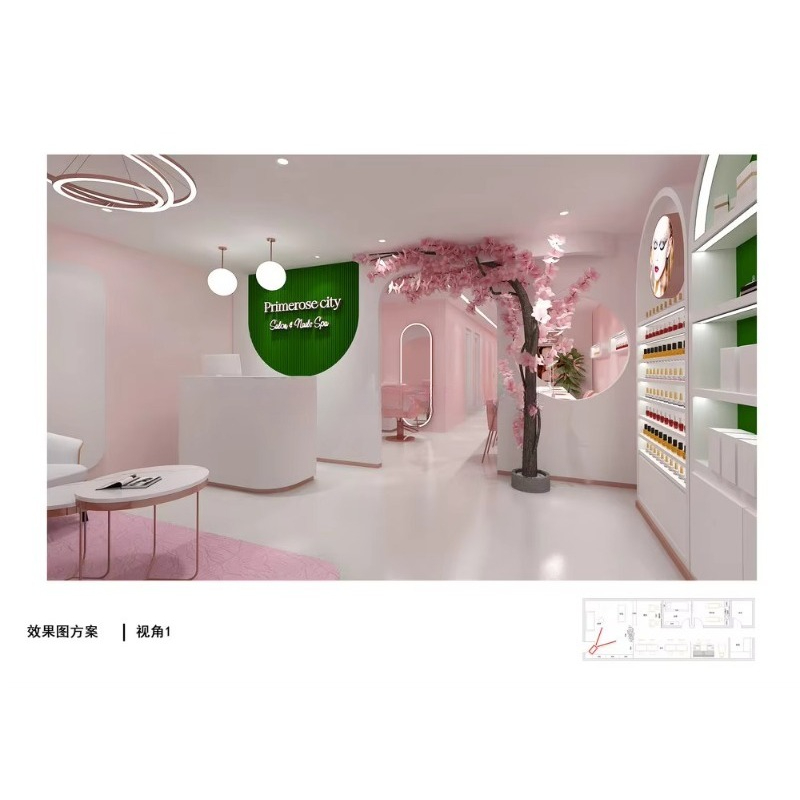 Custom Modern Commercial Furni - đánh giá và giá Interior Design Nail Salon
