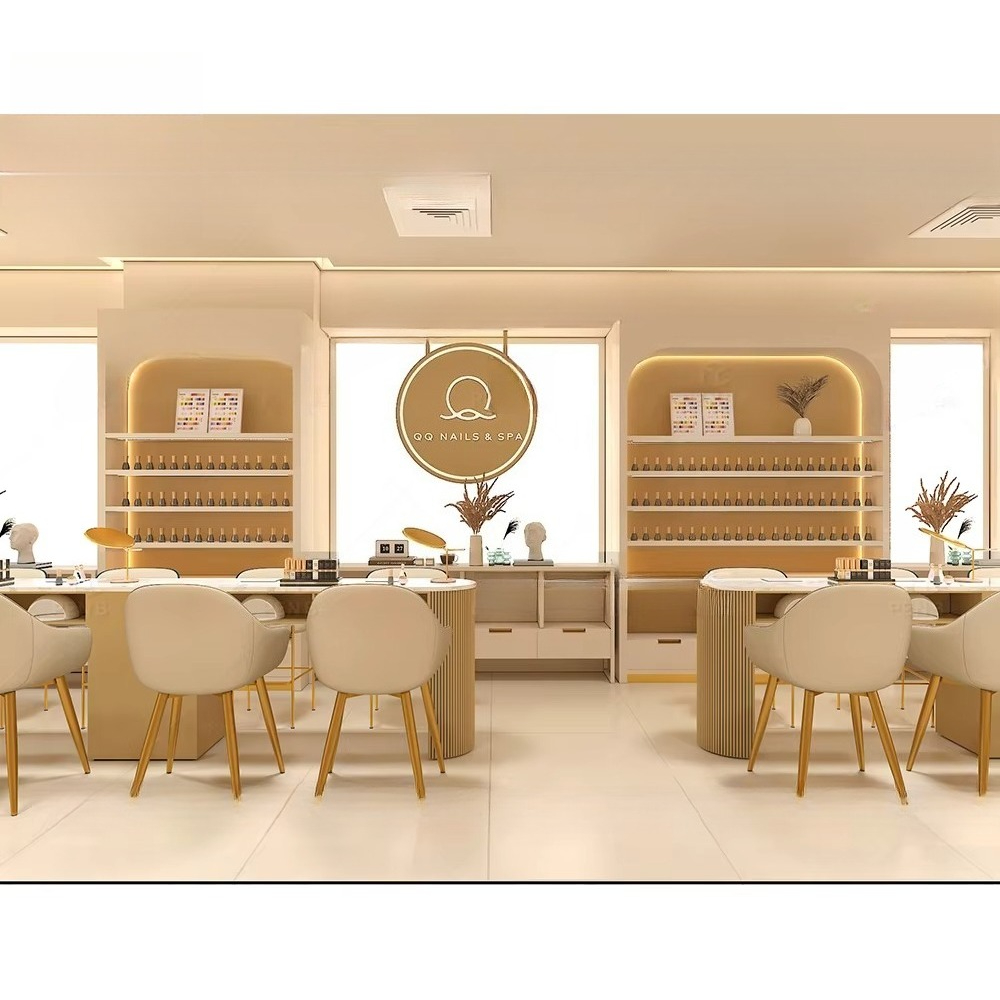 One-Stop Nail Art Spa Salon De - đánh giá và giá Interior Design Nail Salon
