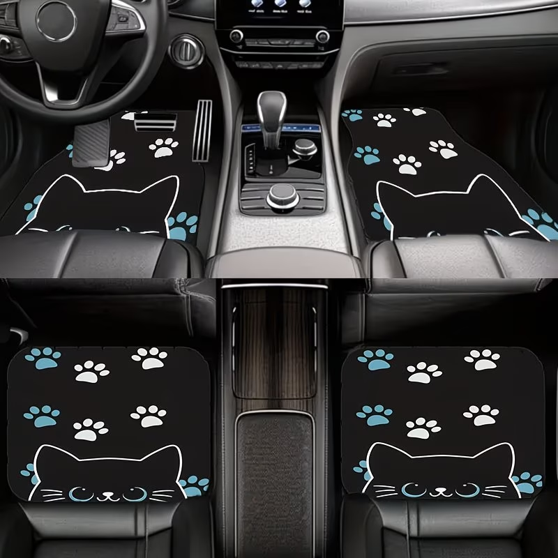 4Pc Car Floor Mats - Cute Cat  - đánh giá và giá Interior Design Style Quiz