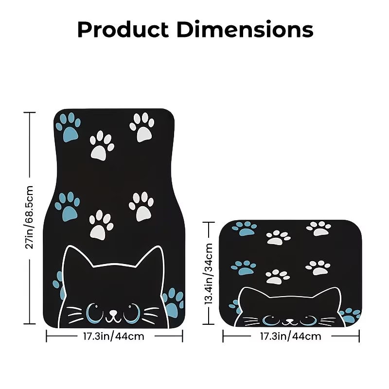 4Pc Car Floor Mats - Cute Cat  - đánh giá và giá Interior Design Style Quiz