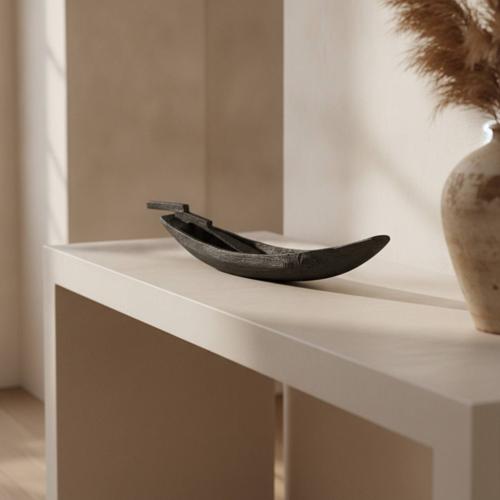 Wooden Boat Ornament Handmade  - đánh giá và giá Interior Design Zen